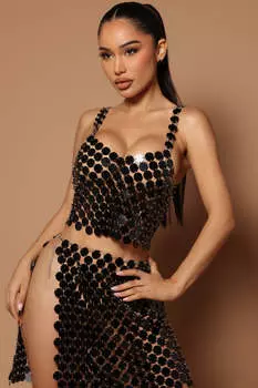 Топ Fashion Nova B26105A, черный