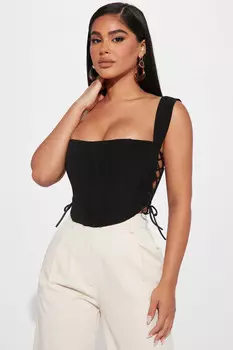 Топ Fashion Nova CT1449, черный