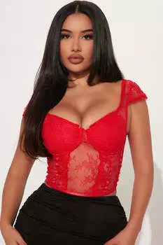 Топ Fashion Nova GW22C1485, красный