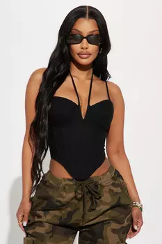 Топ Fashion Nova GW22X2504, черный