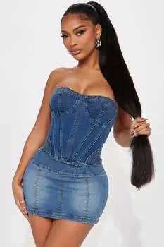 Топ Fashion Nova GW22X2628, синий