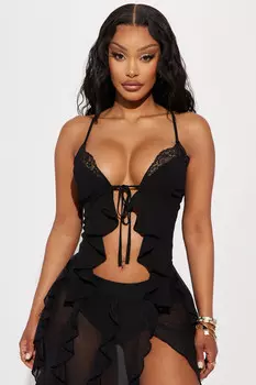 Топ Fashion Nova IT10826, черный