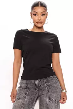 Топ Fashion Nova JT37394, черный