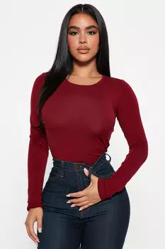Топ Fashion Nova LKT2005L, бордовый