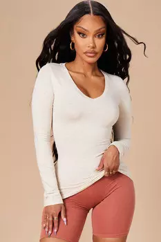 Топ Fashion Nova LKT2006LT, бежевый