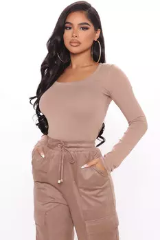 Топ Fashion Nova LKT2007L, серо-коричневый