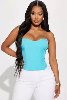 Топ Fashion Nova MN9904, бирюзовый