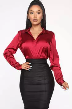 Топ Fashion Nova MT4607F, бордовый