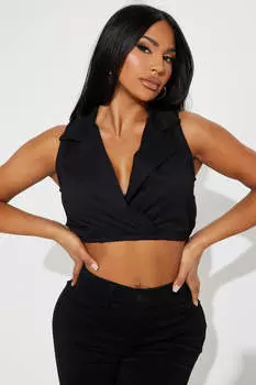 Топ Fashion Nova PTA6367, черный