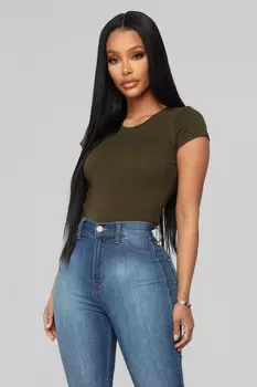 Топ Fashion Nova RT1010, оливковый