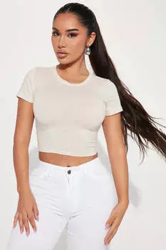 Топ Fashion Nova RT32675, бежевый