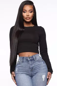 Топ Fashion Nova RT32675LS, черный