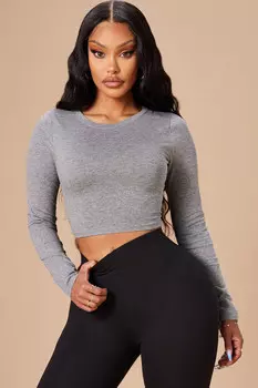 Топ Fashion Nova RT32675LS, серый