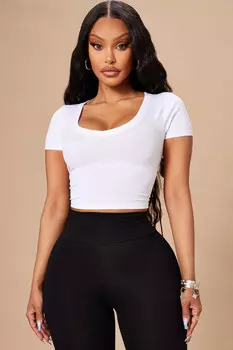 Топ Fashion Nova RT63221, белый