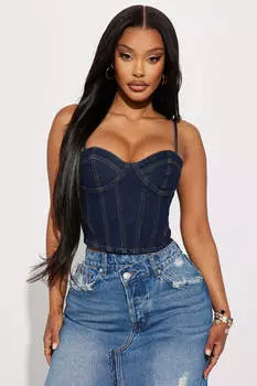 Топ Fashion Nova S5886TFN, синий