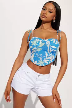 Топ Fashion Nova T294382, синий