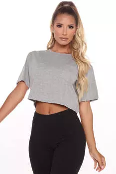 Топ Fashion Nova ZDCJ100, серый