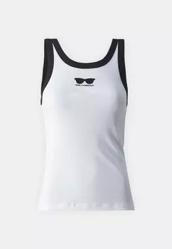 Топ FASHION TANK SUNGLASSES KARL LAGERFELD, белый