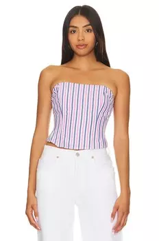 Топ Favorite Daughter The Lanai, цвет Blue & Pink