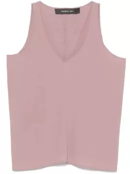 Топ Federica Tosi с V-образным вырезом, розовый