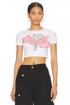 Топ FIORUCCI Love Crop, белый