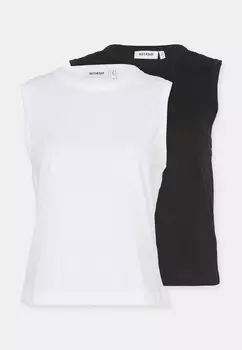 Топ FITTED TANK 2 PACK Weekday, белый
