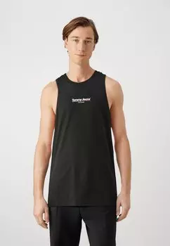 Топ Flag Tank Tommy Jeans, черный