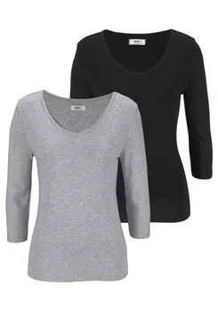 Топ Flashlights, серый/черный