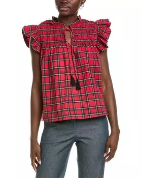 Топ-флаттер Sail to Sable Pintuck, красный