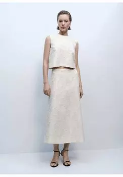 Топ FLOC - Blouse Mango, кремовый