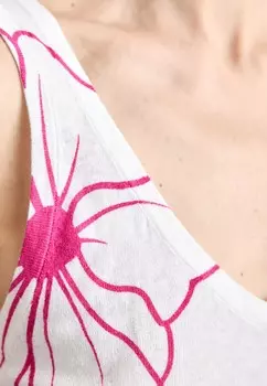 Топ FLORAL TANK KNITID, кремовый