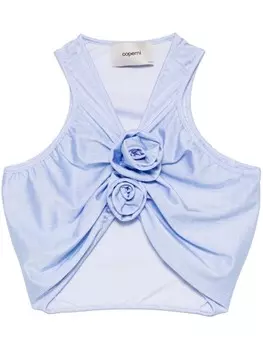 Топ Flower без рукавов Coperni, синий