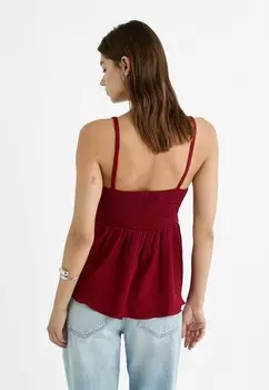 Топ FLOWING MATCHING Stradivarius, Бургундия