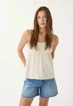 Топ FLOWING STRAPPY Stradivarius, цвет Stone