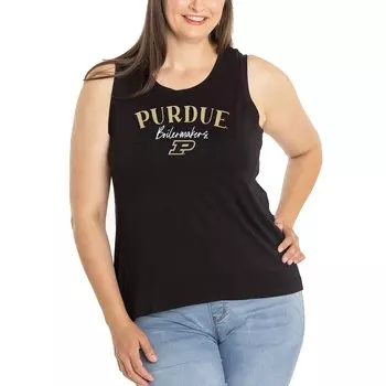 Топ Flying Colors Apparel Purdue Boilermakers, черный