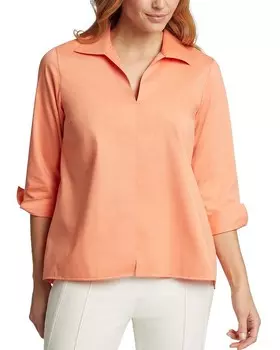 Топ Foxcroft Agnes Popover, оранжевый