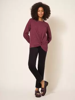 Топ Frankie Sparkle с длинными рукавами White Stuff, темная слива