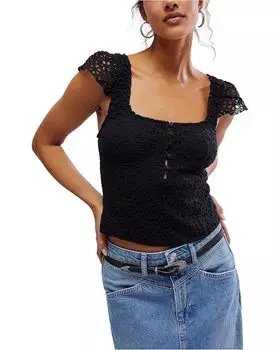 Топ Free People Alma Tank, черный