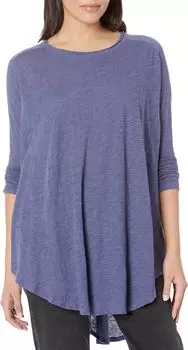 Топ Free People Aria Trapeze Long Sleeve, цвет Blue Depth