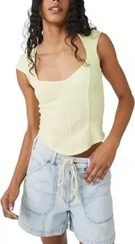 Топ Free People Boss Babe Tank, цвет Key Lime Pie