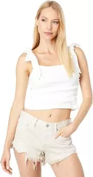 Топ Free People Boulevard Rouched Cropped Tank, цвет Alabaster