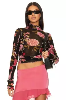 Топ Free People Charlie Mesh, цвет Black Combo