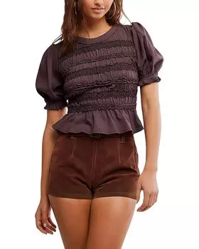Топ Free People Maxey Knit Top, цвет French Chocolate