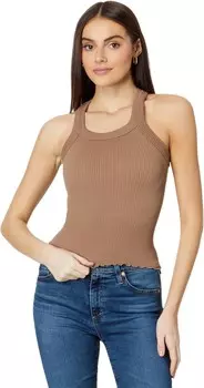 Топ Free People Ribbed Seamless Tank, цвет Cocoa