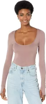 Топ Free People Settle in Scoop Neck Body, цвет Sugar Maple