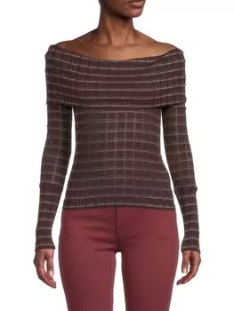 Топ Free People Snowbunny GF в рубчик, grapesicle