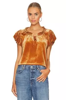 Топ Free People Terese Velvet, цвет Pumpkin Pie