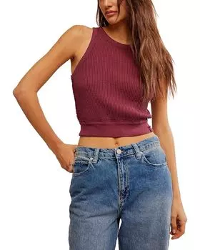 Топ Free People Vest Tank, цвет Amaranth