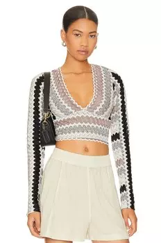 Топ Free People x Revolve Twist And Shout, цвет Neutral Combo