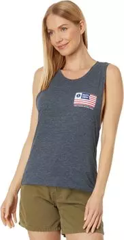 Топ Freedom Flag Muscle Tank Salty Crew, темно-синий